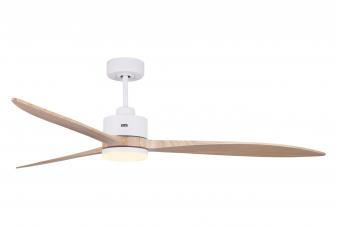 Ventilador de techo DC palas de madera 166cm con LED y wifi